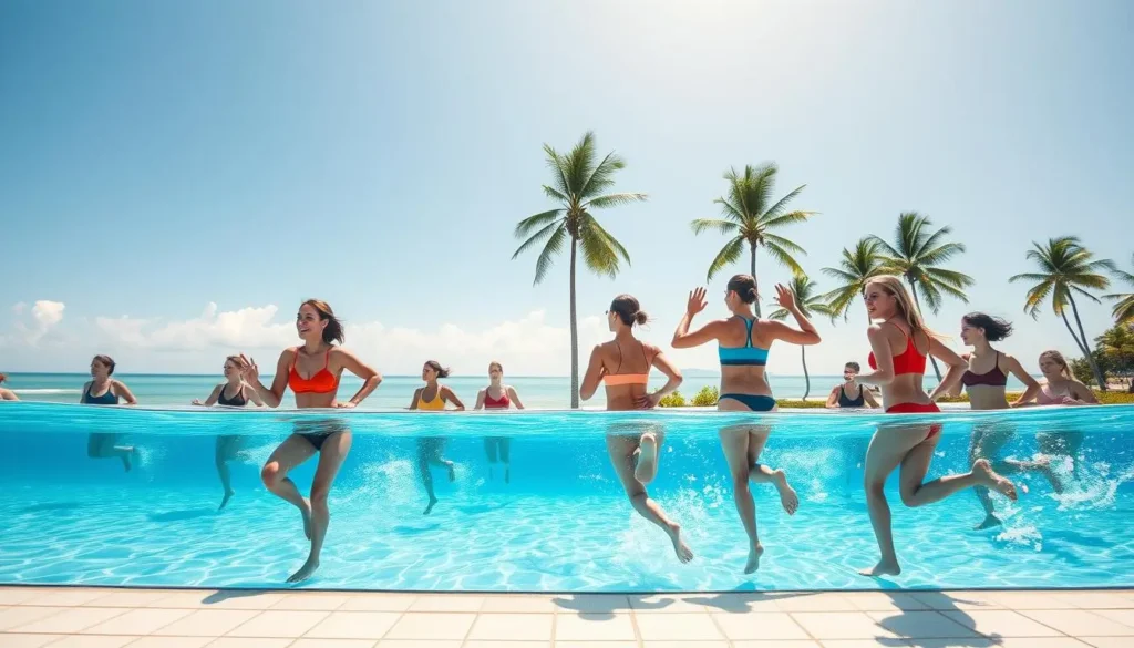 Aqua fitness workout routine